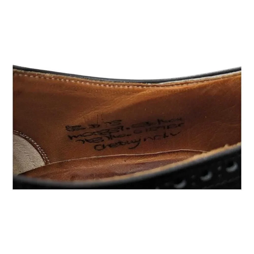Church's Custom Grade Wingtip Oxford‎ Lace Up Dress Shoes England 8.5 D Black